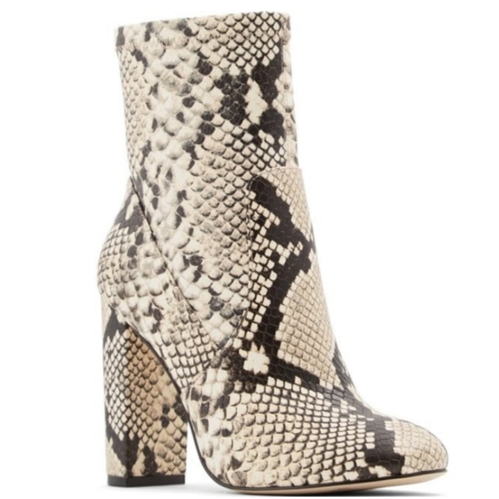 Call It Spring Piellan Snake Print Boots - image 1